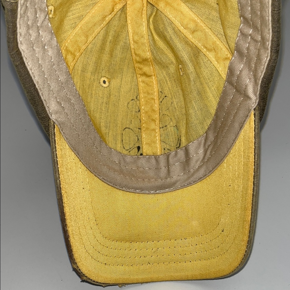 Source Unknown Distressed Brown Cap With Turquois… - image 8